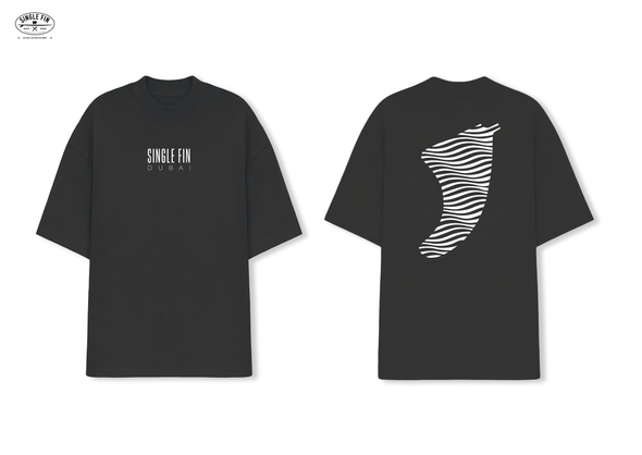 Surf House Oversized Single Fin Wave Illusion Tee